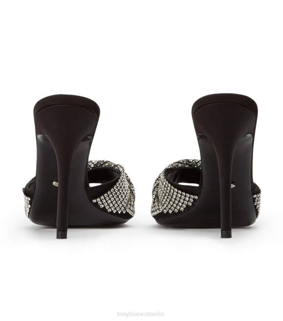 Stöckelschuhe| de Tony Bianco Frauen Fransenabsätze Kristall/Schwarz 4624158